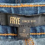 Frye Corset Skirt Women’s Size 2 Button Down Denim Jean Blue Mini Chic Photo 7