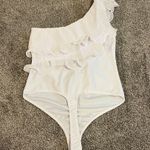 Anthropologie Anthropology Off the Shoulder White Ruffle Bodysuit Size Medium Photo 1