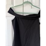 superdown  Medium Linda Assymetric Body Con One Shoulder Black Mini Dress Photo 6