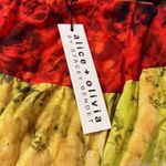 Alice + Olivia  Rowen Floral Long Sleeve Tiered Cotton Minidress M Photo 5