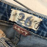 Free People We The  Crvy Vintage High Rise Shorts Distressed Denim ]Button Fly 26 Photo 5