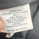 Universal Standard ‎ Silvia Slim Cut Trousers in Castlerock Grey Size 2 NWT Photo 4