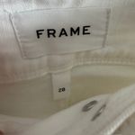 frame denim  Le Crop Flare Tie Waist Jeans Size: 28 Color: White Photo 5