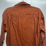 DAS Button Front Long Sleeve Women's Brown Shirt Size Large Breathable Photo 6