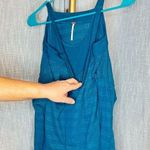 Free People Sistine Hacci Sweater Top Teal Treasure Balloon Sleeve Off Shoulder Photo 0