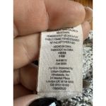 Free People  Sweater Womens XSmall Black White Marled Ribbed Lettuce Hem Crewneck Photo 4