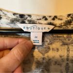 Black and White Relaxed Fit Short Sleeve Blouse Size 2X Photo 3