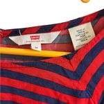 Levi's  Red and Blue Striped Shirt Photo 1