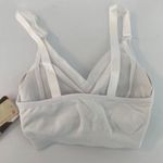 Ingrid And Isabel  White Seamless Drop Cut Nursing Bra NWT Photo 2
