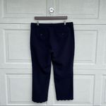 Banana Republic Womens Pants Slacks Navy Blue Avery Scallop Hem Ankle Size 14 Photo 3