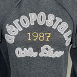 Aeropostale  1987 Hoodie Large Charcoal Gray Pullover Logo Sweatshirt Y2K 2000 Photo 1