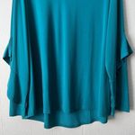 Grace Womens Top 2X Stretch Casual Workwear Career Office Contemporary Feminine Blue Photo 3