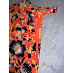 J.Crew 100% Silk  Floral Short Dress Blue Orange Women’s 6 Photo 10
