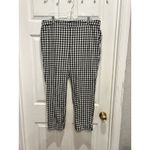 Talbots Chatham Ankle Pants Black White Gingham Check Women Size 16 Cottage Photo 2