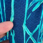 Lilly Pulitzer  Top XS Blue Button Up V-Neck‎ Long Sleeve Tropical Elsa Photo 8