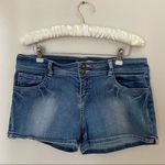2.1 Denim Shorts Forever 21 Classic Trendy Neutral Jean Pockets Cute Fade Wash Blue Size 30 Photo 0