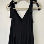 Free People NEW  Beach Alice Shoulder Tie Wide Leg One Piece Jumpsuit Black Photo 6