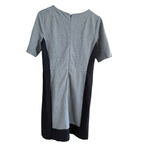 Women's J.Crew Gray Black Colorblock Short Sleeve Mini Dress Size 4 Photo 2