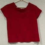 Hillard & Hanson Woman’s solid red  slip on sweater,  BinG Photo 0