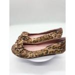 Laundry rose pink and brown animal printed flats with bow size 6M Pink Photo 5