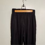 West Kei Cropped Wide Leg High Rise Tie Waist Pants Black S Photo 8
