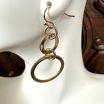 Chico's Chico’s gold tone Rudy circle drop earrings Photo 5