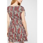 Free People  | Miss Right Floral Cut-Out Boho Chic Mini Euro Summer Dress Size XS Photo 3