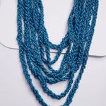 Lane Bryant Blue Multi Strand Beaded Necklace Photo 1
