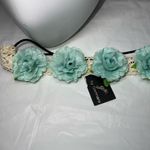 G by Gennaro Flower and Lace Boho Hair Band Blue Photo 7