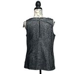 CAbi  Womens CeCe Top Shell Sleeveless Black Tweed Herringbone Style 993 M Casual Photo 4