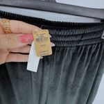 PINK Victoria's Secret Black Velvet Rhinestone Logo Wide Leg Lounge Pants XS NWT Size undefined Photo 2