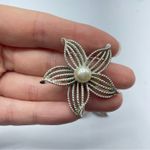 Vintage Sarah Coventry Silver Tone Clip On Earrings Two Pair Set Flowers Photo 1