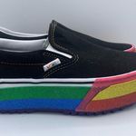 Vans unisex sprinkle platform rainbow slip on sneakers Womens 7, Mens 5.5 Photo 7