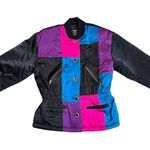 Vintage ‘90s Mulberry Street Velvet Winter Coat Funky 80s 90s Retro Funky Vibes Black Size M Photo 1