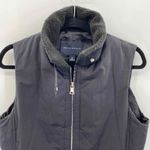 Banana Republic Puffer Vest Womens Medium Black Polyester Full zip Pockets Photo 1