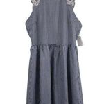 Copper Key Dress Juniors L NEW Blue Gingham Photo 0