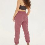 Girlfriend Collective  Organic Cotton Mauve Joggers, size S Photo 4