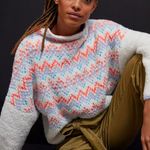 Pilcro Anthropologie  Selene Sweater Oversized Nordic Mock Turtleneck Size Small Photo 1