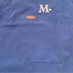 FIGS SCRUBS Ceil Blue Catarina One-Pocket Scrub Top Embroidered "M." Size Small Photo 2