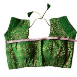 NWOT Indian Bollywood Readymade Ready To Wear Embroidered Blouse Green Size undefined Photo 3