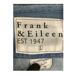Frank & Eileen  Eileen Shirt Denim Chambray Dip Dye Blue White Size LG Classic Photo 6