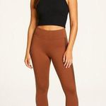 Victoria’s Secret PINK Ultimate Leggings Brown Metallic Stripe Size S Photo 0