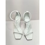 Schutz  Dress Sandals Ladies Size 5B White Leather Strappy Open Toe Stiletto Heel Photo 1