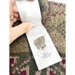 Ralph Lauren Intarsia-Knit Mockneck Sweater Wool Cashmere Hand Knit Sweater L Photo 4