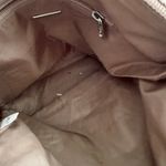 The Sak Classic Crochet Beige Khaki Tan Long Handle Medium Shoulder Bag Zip Photo 7