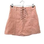 One Way ‎ Corduroy Style Mini Skirt in Pink Photo 1