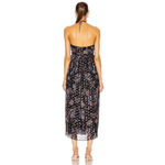IRO  Somov Paisley Lurex Jacquard Halter Midi Dress in Blue 36 Womens Cocktail Photo 1