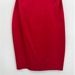 Cache Satin Y2K Cocktail Dress Sz 4 Red Ruched Holiday Valentines Bodycon USA Photo 3