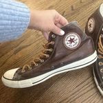 Converse Rare Chuck Taylor All Star Leather Brown And plaid Plaid Size 11 Photo 4
