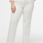 J.Crew Womens Kallie Straight Leg Pant in White Sz 22 Office Neutral Minimalist Photo 0